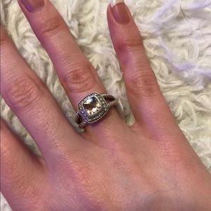 David Yurman Petite Albion Morganite Ring